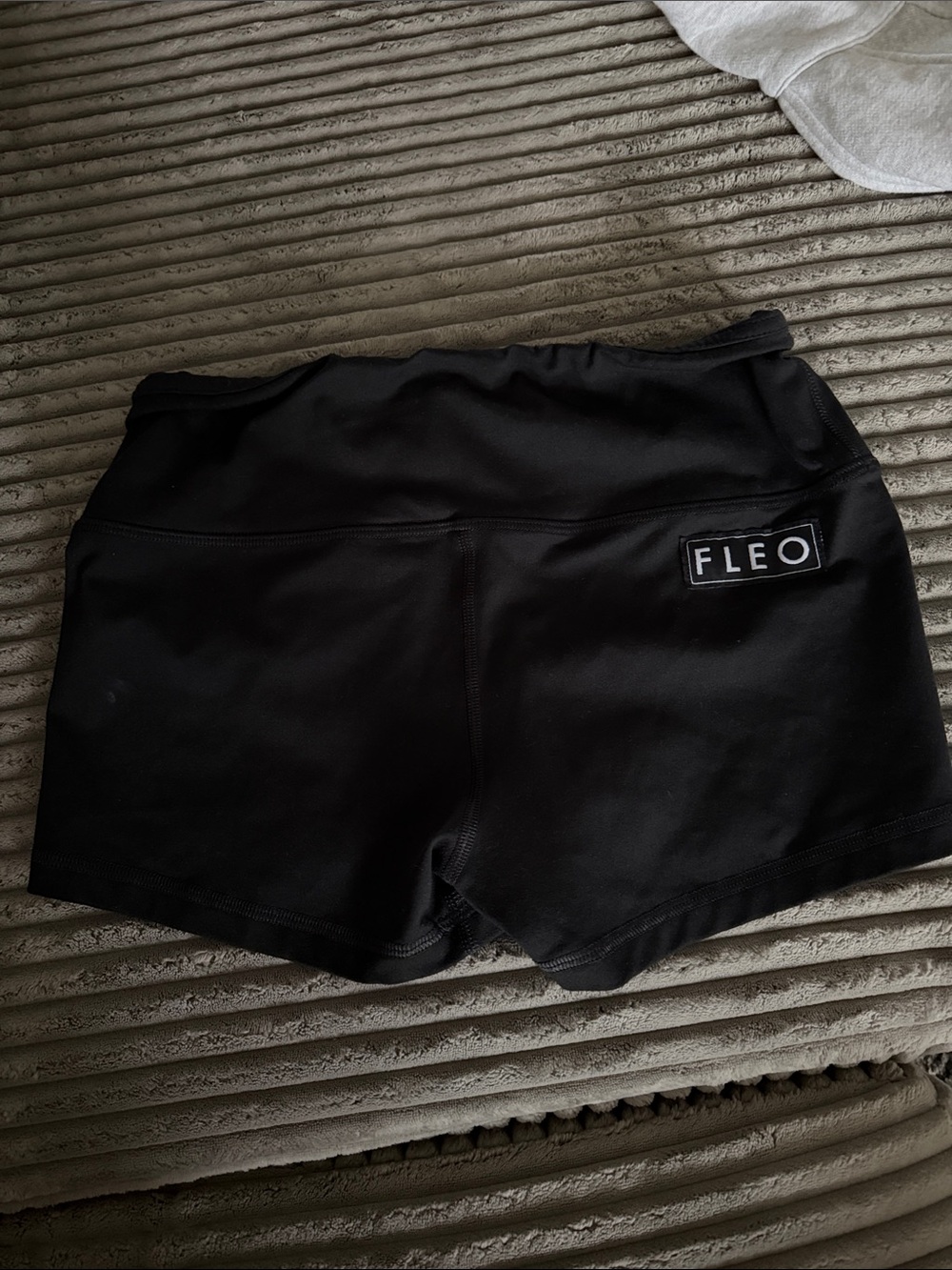 Fleo Women's Black High-Waist Athletic Shorts